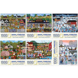 Set of 6 Sheila Lee Jigsaw Puzzles