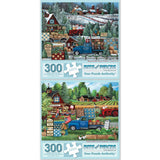 Set of 2 Debbi Wetzel Jigsaw Puzzles