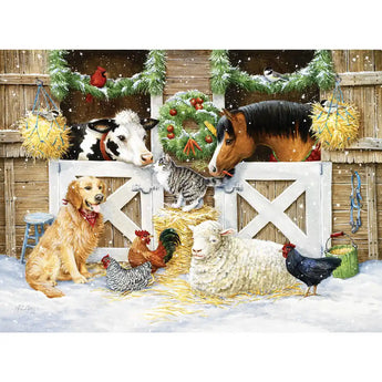 The Christmas Barn 1000 Piece Jigsaw Puzzle