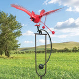 Flying Cardinal Garden Stake