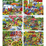 Set of 6 Nancy Wernersbach Jigsaw Puzzles