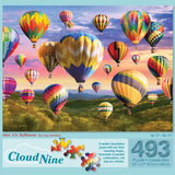 Hot Air Balloons Cloud Nine Tessellation Jigsaw Puzzle