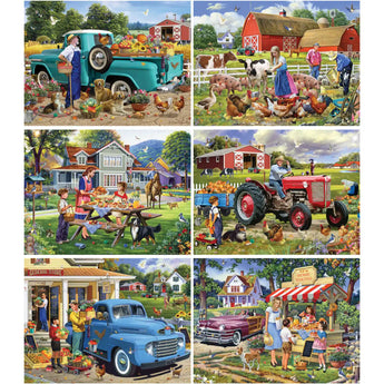 Set of 6 Oleg Gavrilov Jigsaw Puzzles