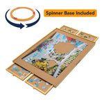 Spinning Wooden Puzzle Plateau