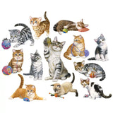 Kittens by the Dozen Shaped Jigsaw Puzzle