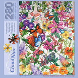 Butterfly And Clematis Forest 280 Piece Cloud Nine Tessellation Jigsaw Puzzle