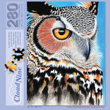 Great Horned Owl Eye 280 Piece Cloud Nine Tessellation Jigsaw Puzzle