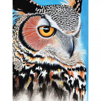 Great Horned Owl Eye 280 Piece Cloud Nine Tessellation Jigsaw Puzzle