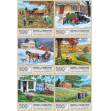 Set of 6 John Sloane Jigsaw Puzzles