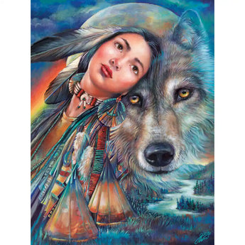 Dream of the Wolf Maiden Jigsaw Puzzle