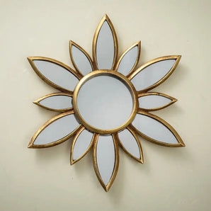 Mirrored Floral Wall Decor