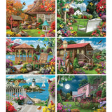 Set of 6 Alan Giana Jigsaw Puzzles