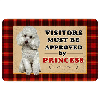 Personalized Dog Breed Visitors Approved Doormat