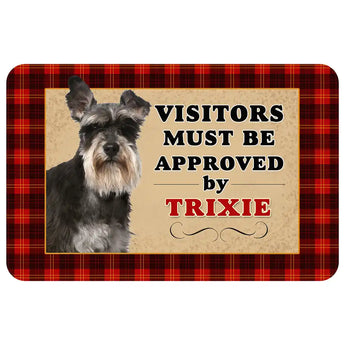 Personalized Dog Breed Visitors Approved Doormat