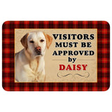 Personalized Dog Breed Visitors Approved Doormat