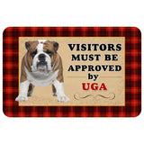 Personalized Dog Breed Visitors Approved Doormat