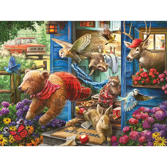 Set of 6 Larry Jones 300 Large Piece Jigsaw Puzzles Bits and Pieces