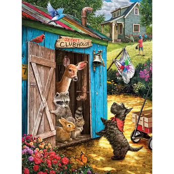 Set of 6 Larry Jones 300 Large Piece Jigsaw Puzzles Bits and Pieces