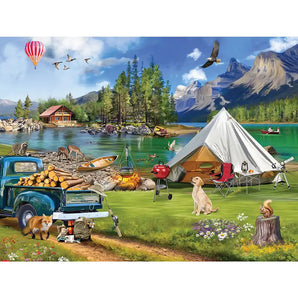 Lakeside Camping Jigsaw Puzzle