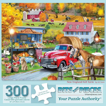 New England Fall Farm Jigsaw Puzzle