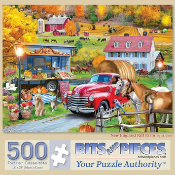 New England Fall Farm Jigsaw Puzzle