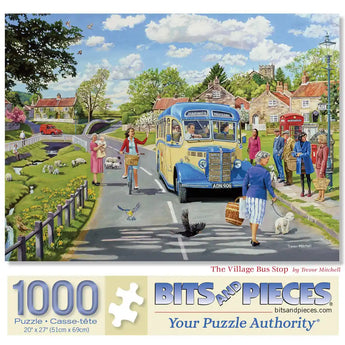 The Village Bus Stop Jigsaw Puzzle