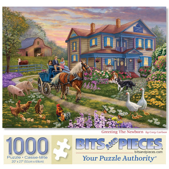 Greeting The Newborn Jigsaw Puzzle