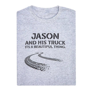 Personalized Guy And His Truck Tee