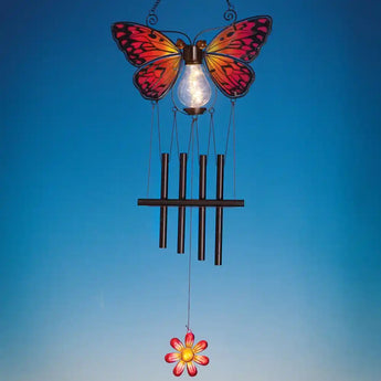 Solar Monarch Butterfly Chimes