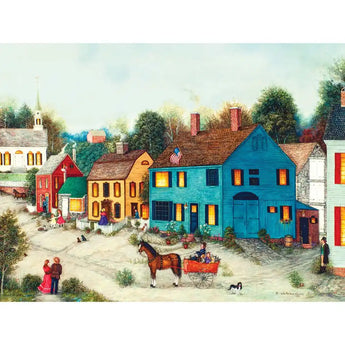 Village Main Street 300 Large Piece Jigsaw Puzzle