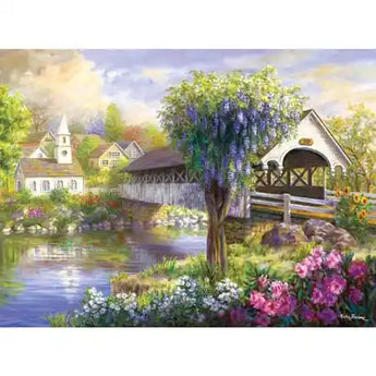 Picturesque Covered Bridge 500 Piece Jigsaw Puzzle