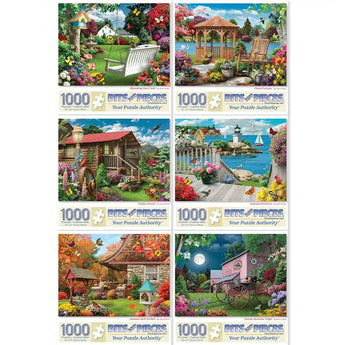 Set of 6 Alan Giana Jigsaw Puzzles