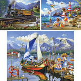 Set of 3 Oleg Gavrilov 300 Large Piece Jigsaw Puzzles