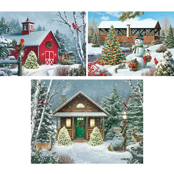 Set of 3 Prebox Alan Giana 300 Large Piece Jigsaw Puzzles