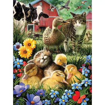 Set of 6 Larry Jones 500 Piece Jigsaw Puzzles Bits and Pieces