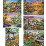 Set of 6 Cory Carlson 500 Piece Jigsaw Puzzles