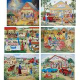 Set of 6 Kay Lamb Shannon 1000 Piece Puzzles