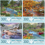 Set of 4 Bigelow Illustrations Jigsaw Puzzles