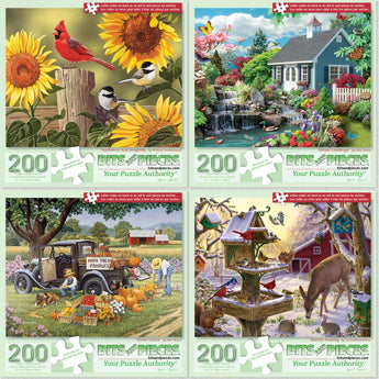 Set of 4 Adult Jigsaw Puzzles