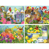 Set of 4 Jane Maday Jigsaw Puzzles