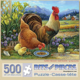 Amber Rooster and Family Jigsaw Puzzle