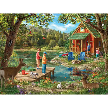 Weekend Cabin 300 Large Piece Jigsaw Puzzle