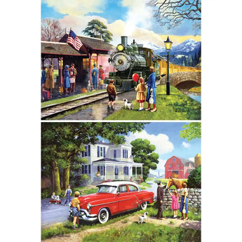 Set of 2 Kevin Walsh Jigsaw Puzzles