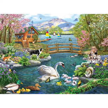 Set of 6 Mary Thompson 1000 Piece Jigsaw Puzzles Bits and Pieces