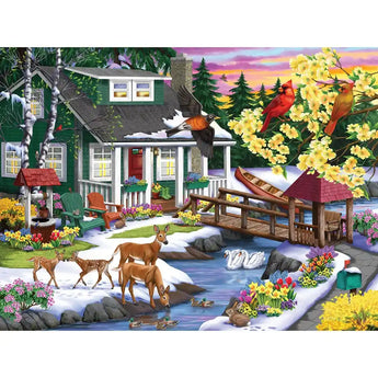 Set of 4 Nancy Wernersbach 300 Large Piece Jigsaw Puzzles Bits and Pieces