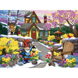 Winter Garden Friends 1000 Piece Jigsaw Puzzle