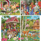 Set of 4 William Vanderdasson Jigsaw Puzzles