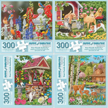 Set of 4 William Vanderdasson Jigsaw Puzzles