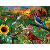 Sunflower Birds 300 Large Piece Jigsaw Puzzle