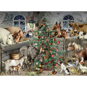 Christmas In the Barn Jigsaw Puzzle